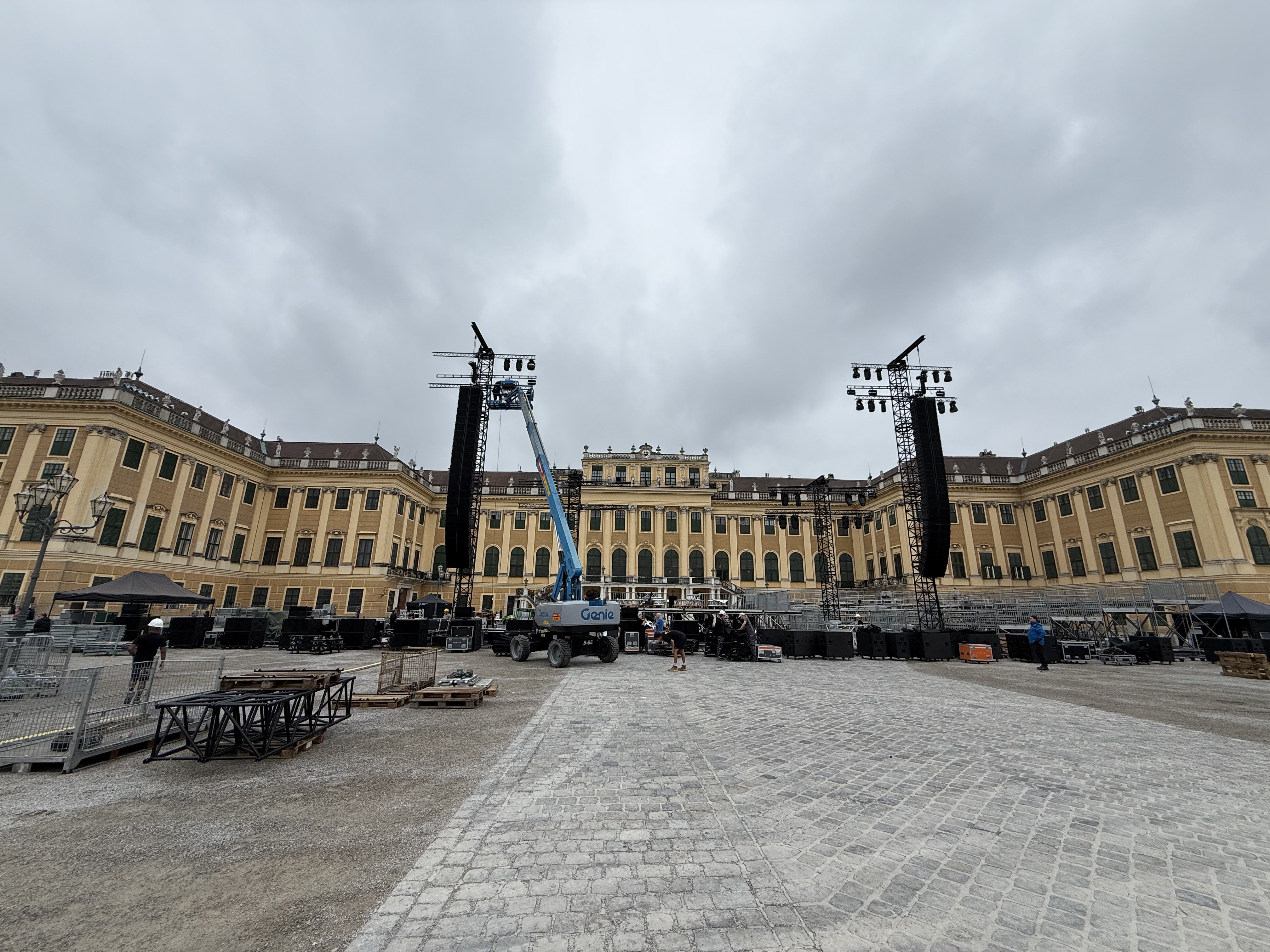 Show bij Schloss Schönbrunn in Wenen
